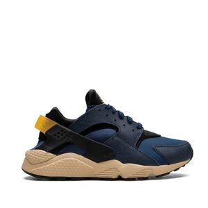 Nike Air Hurache Premium Armory Navy & University Gold Sneakers-Size 7.5